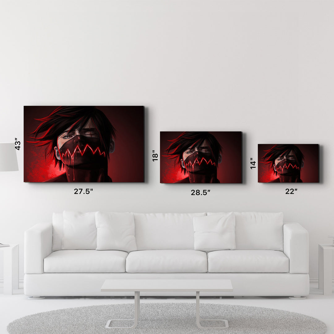 ・"The Evil Behind The Red"・Glass Wall Art - ArtDesigna Glass Printing Wall Art