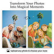 Custom Cartoon & Painting Style For Your Personal Image | Glass Wall Art