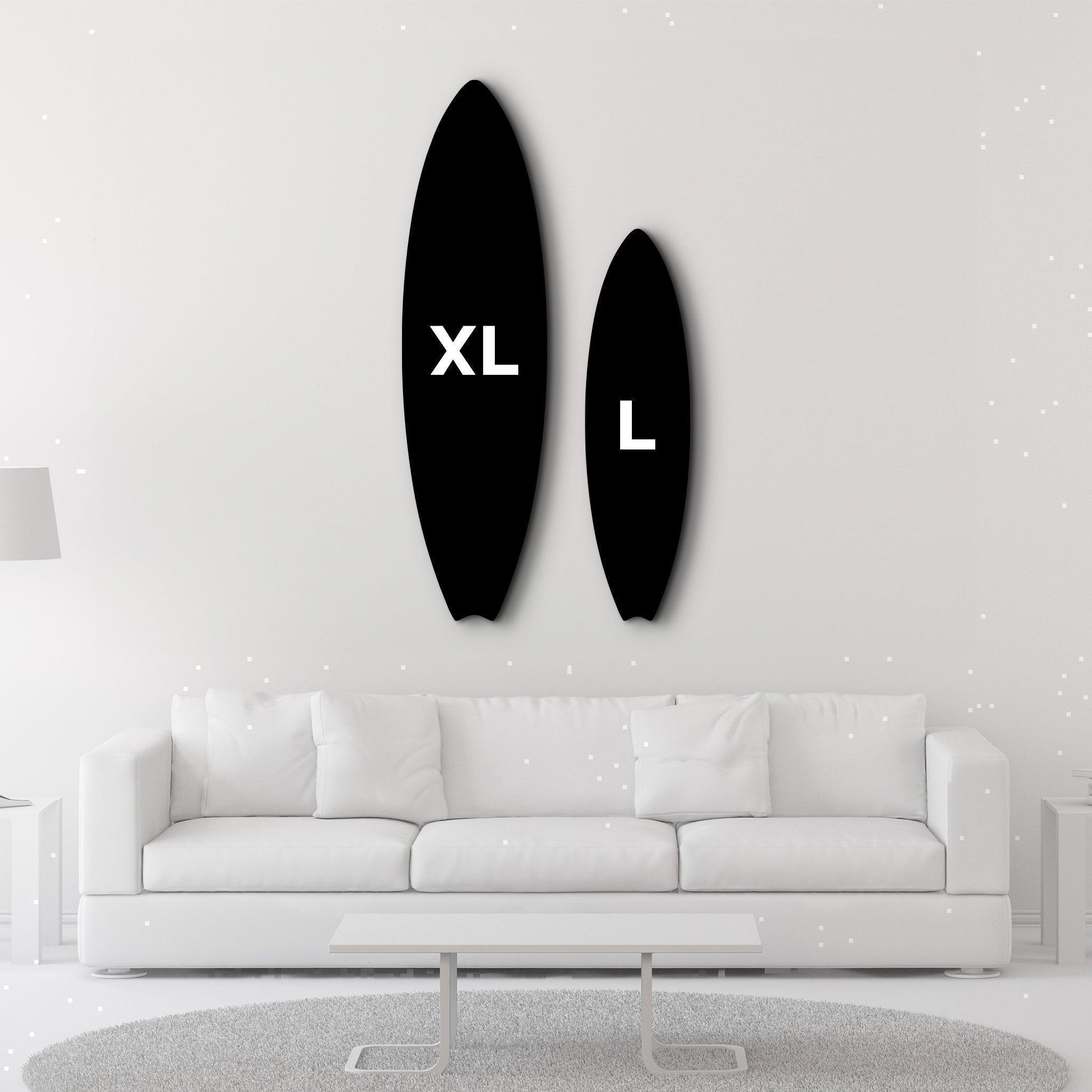 Iconic CC | Surfboard Glass Wall Art
