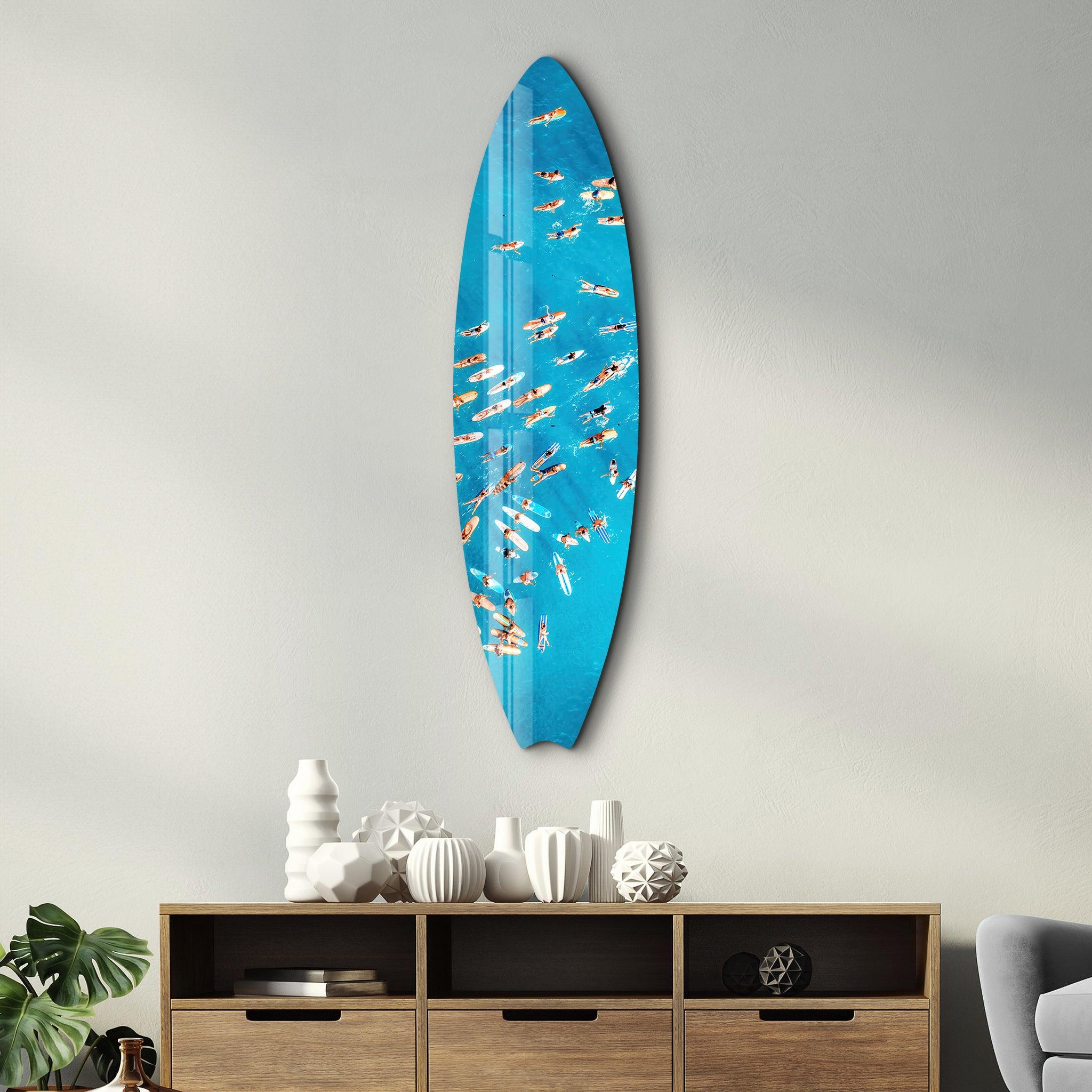 Artdesigna Surf's Up Surfboard Wall Art - Thumbnail 5