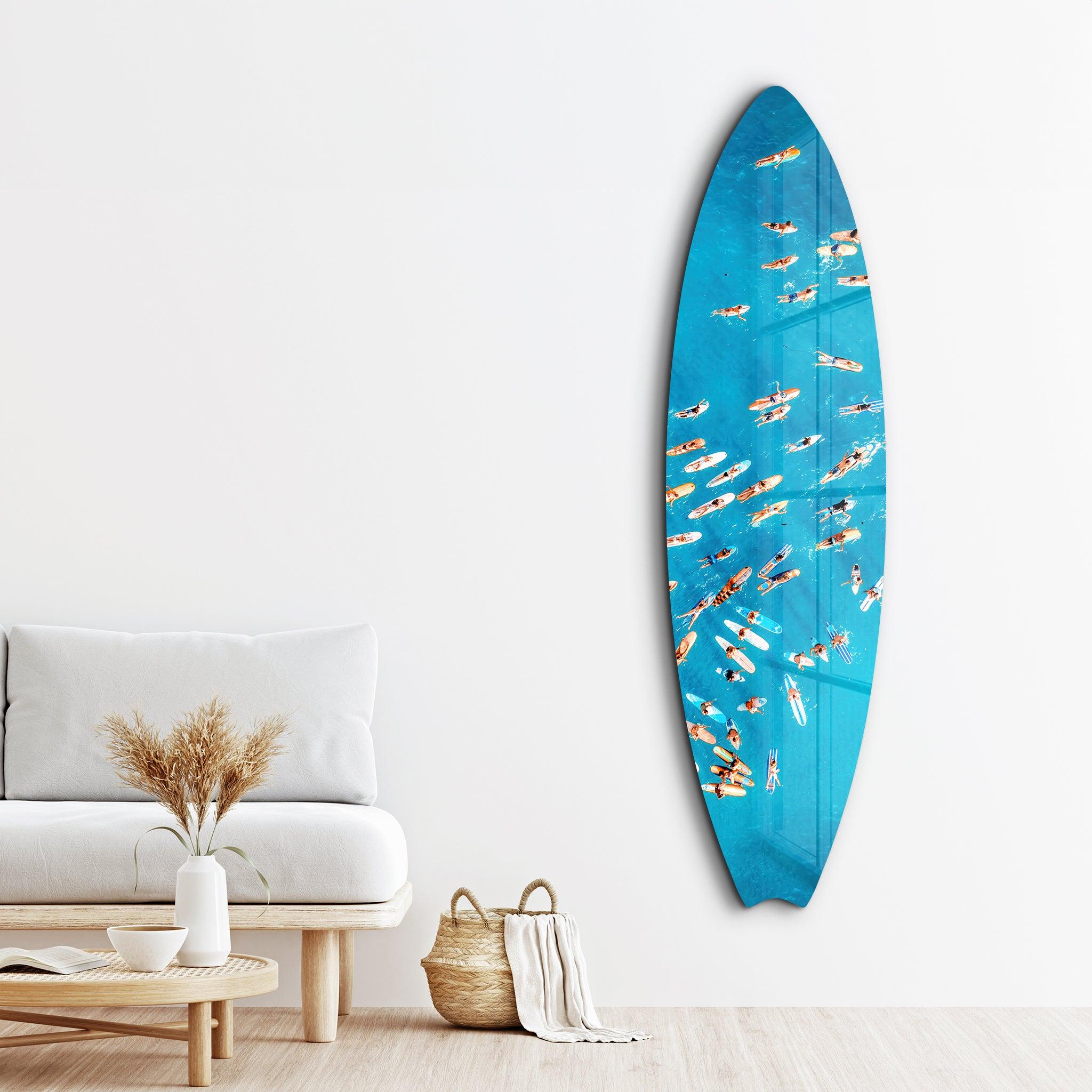 Artdesigna Surf's Up Surfboard Wall Art - Thumbnail 3