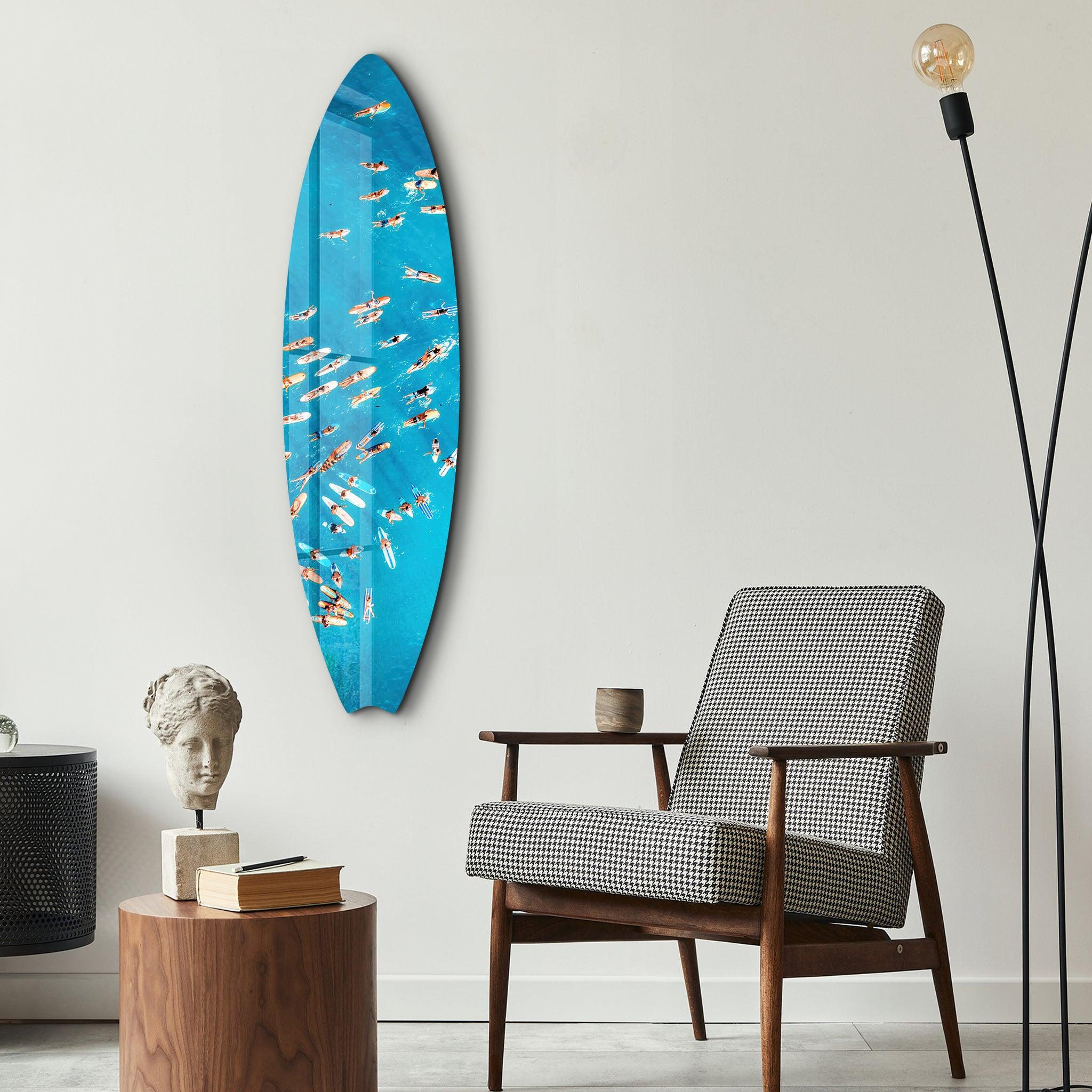 Artdesigna Surf's Up Surfboard Wall Art - Thumbnail 4