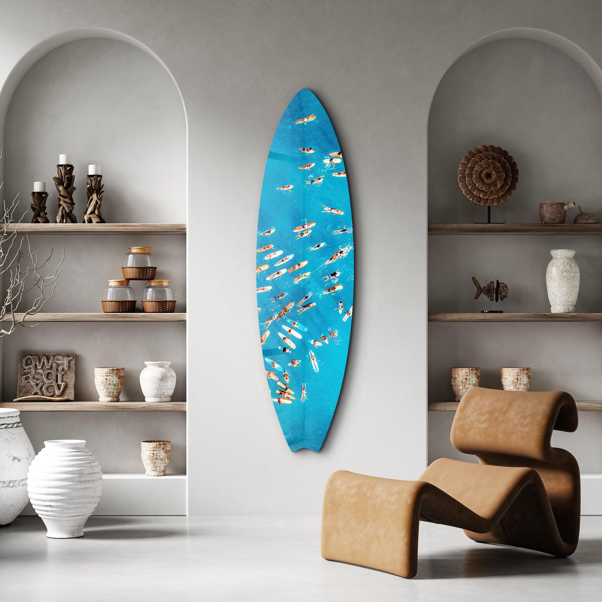 Artdesigna Surf's Up Surfboard Wall Art - Thumbnail 2