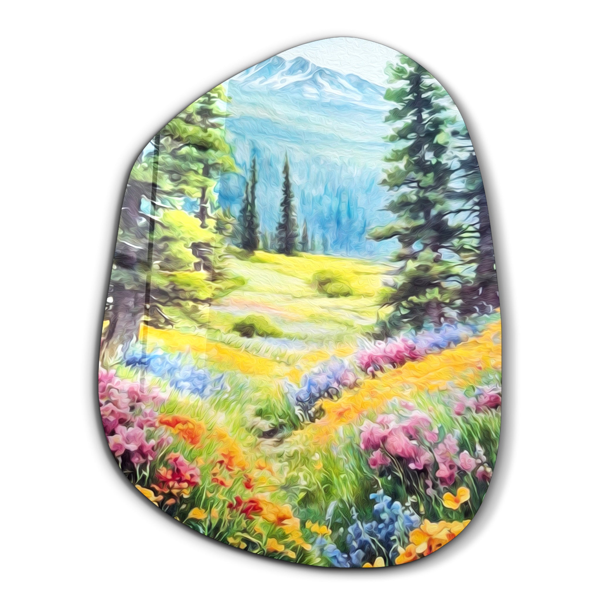 Alpine Bloom – Amorphous Glass Wall Art