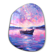 Dreamy Nightfall – Amorphous Glass Wall Art