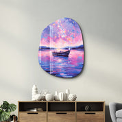 Dreamy Nightfall – Amorphous Glass Wall Art