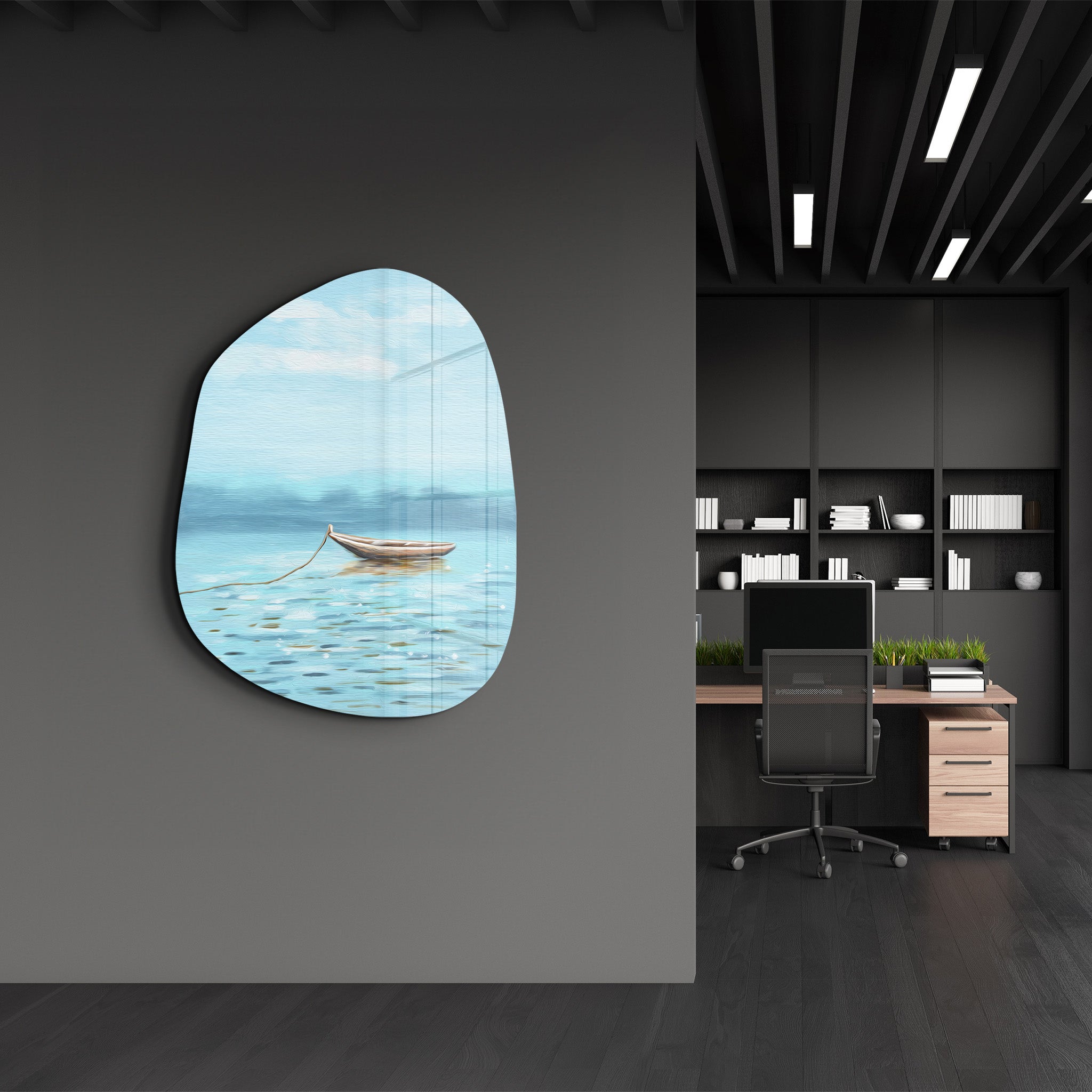 Still Waters – Amorphous Glass Wall Art