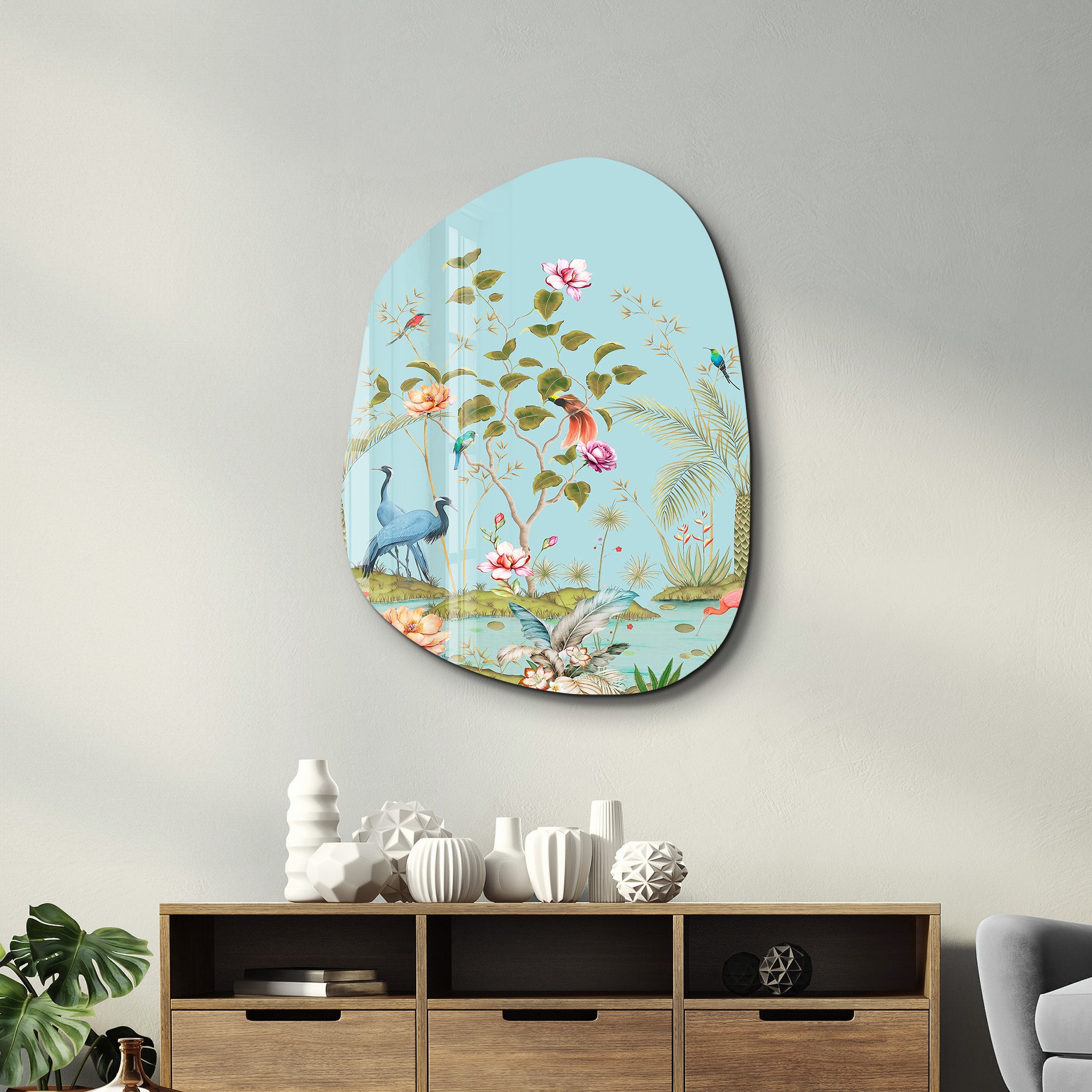 Tropical Eden – Amorphous Glass Wall Art