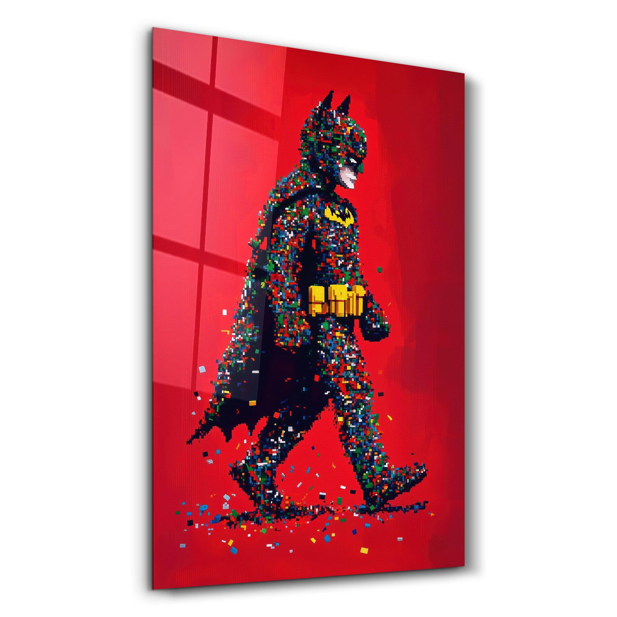 Pixel BTMN | Designers Collection Glass Wall Art – Artdesigna