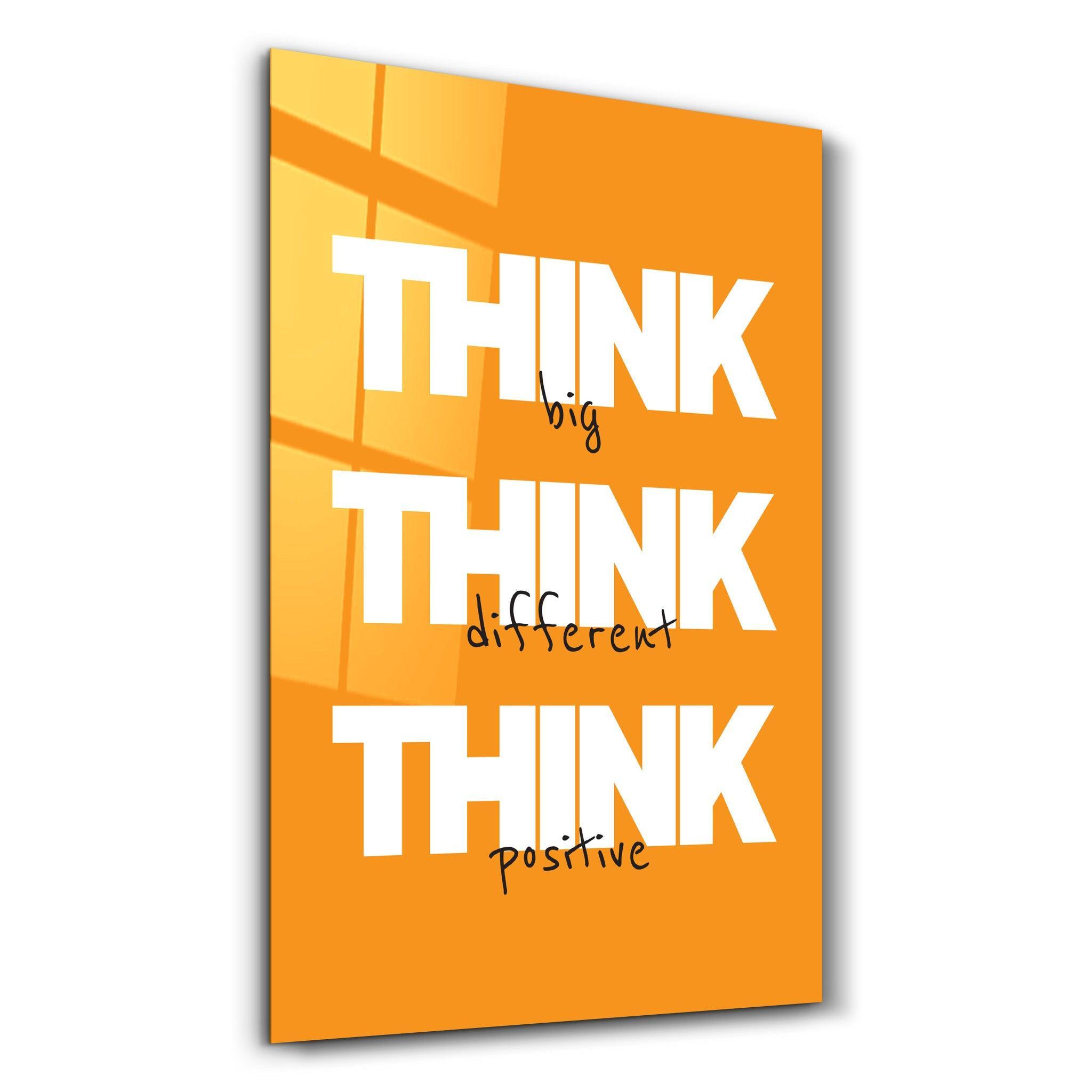 Think Big Glass Wall Art | ArtDesigna – Artdesigna