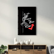 Lift Others As You Rise | Motivational Collection Glass Wall Art