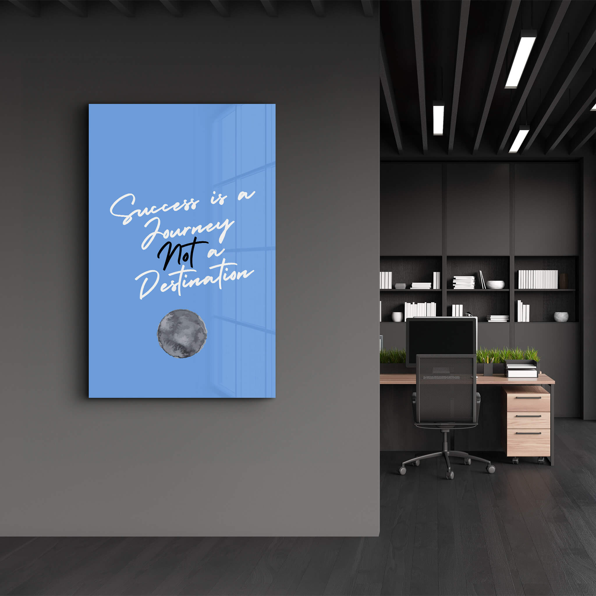 Success is a Journey | Motivational Collection Glass Wall Art