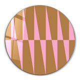 Pink Canyon – Round Glass Wall Art