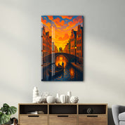 Amsterdam Glow – Glass Wall Art by HMZ