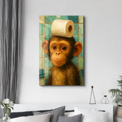 Bathroom Bandit – Glass Wall Art