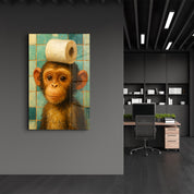 Bathroom Bandit – Glass Wall Art