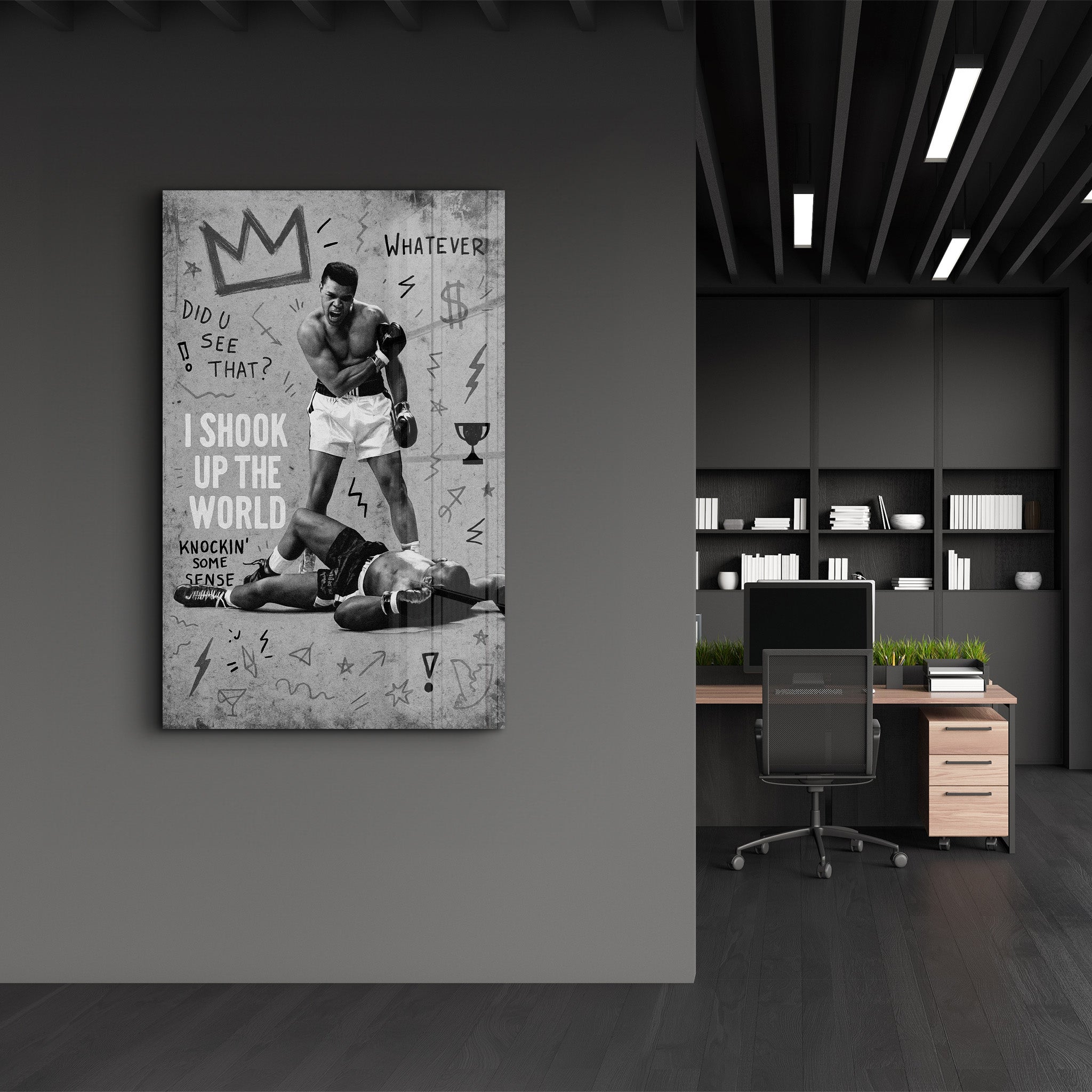 I Shook Up the World - Champion Spirit Glass Wall Art