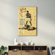 I Shook Up the World - Champion Spirit Glass Wall Art