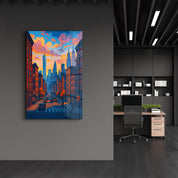 City of Dreams – Glass Wall Art by HMZ
