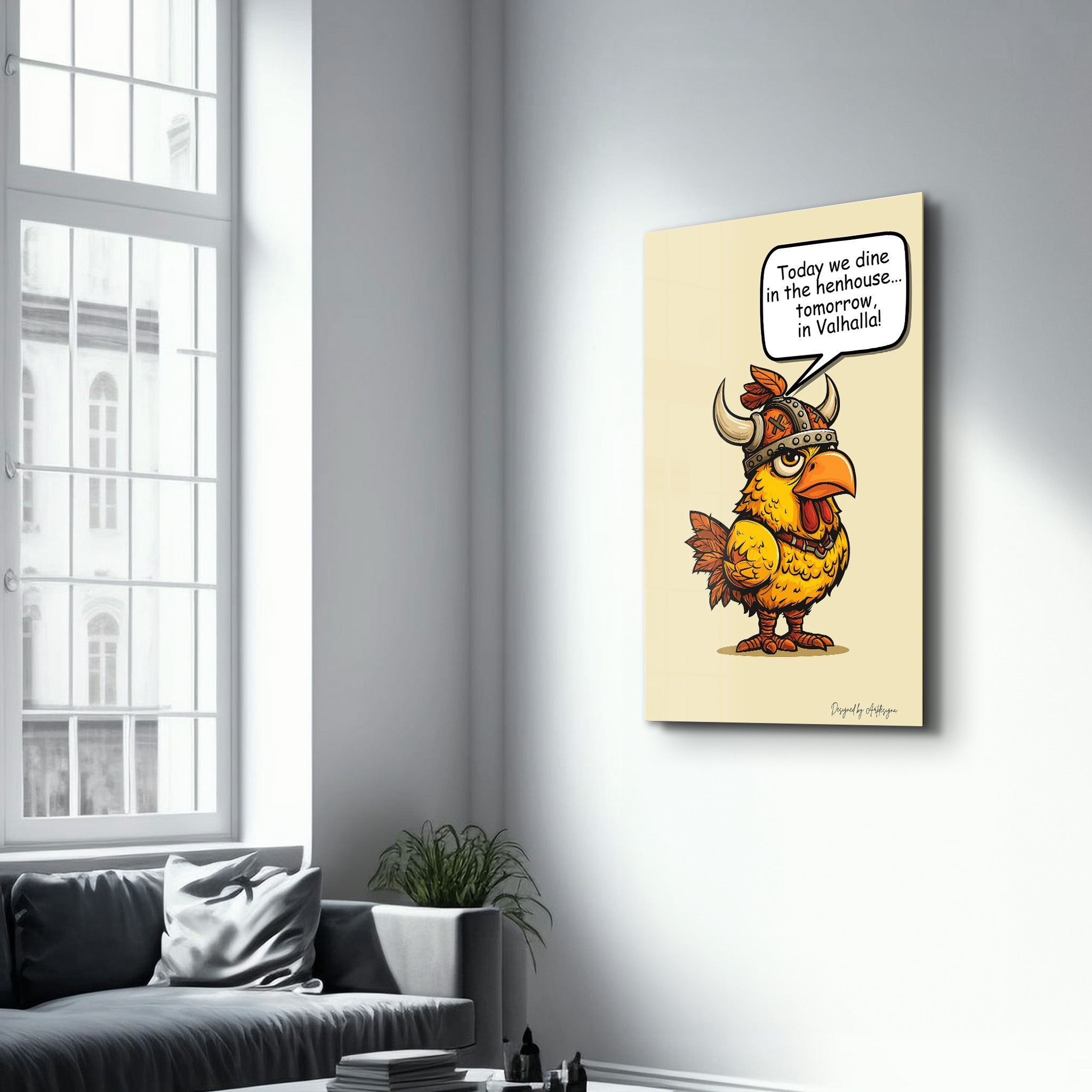 Cluck to Glory - Glass Wall Art