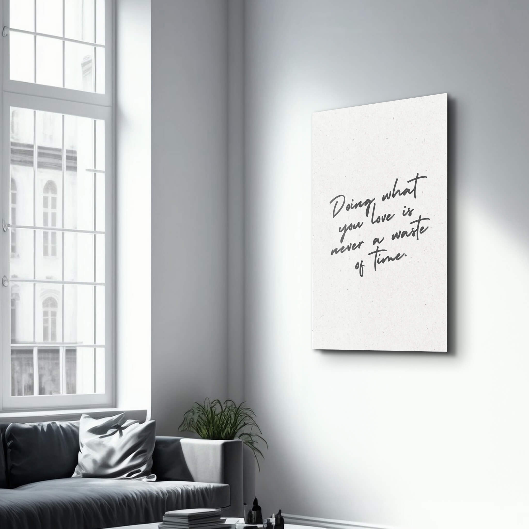 Doing What You Love - Motivational Glass Wall Art