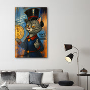 Don’t Trust Banks 2 - Crypto Attitude Glass Wall Art