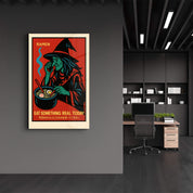 Eat Something Real Today - Glass Wall Art