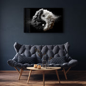 Equilibrium Ignited – Yin Yang in Motion - Glass Wall Art