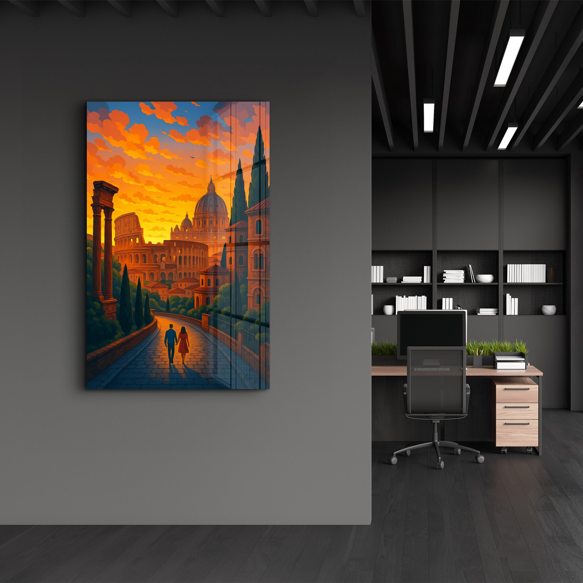 Eternal Stroll – Glass Wall Art by HMZ