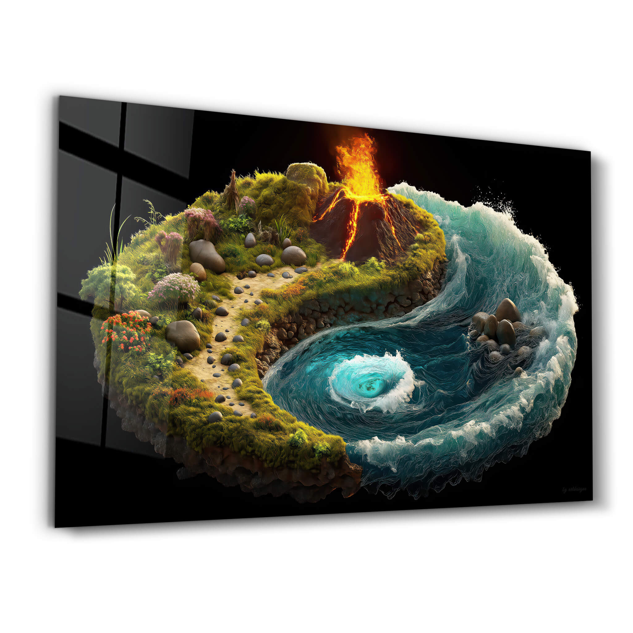 Forces of Balance - Glass Wall Art