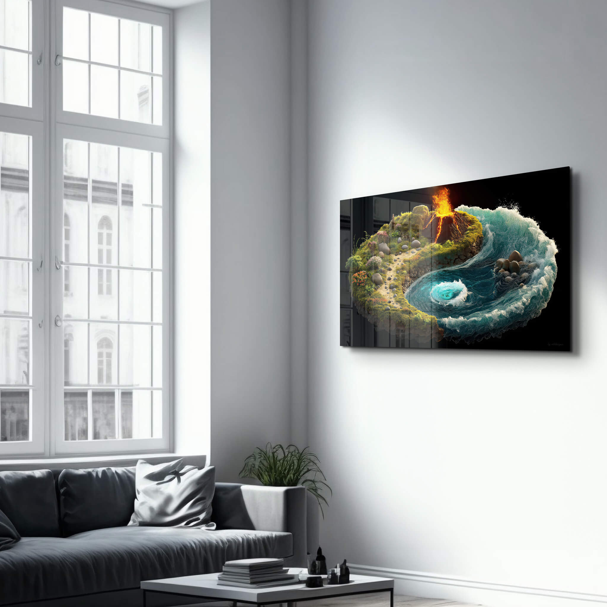 Forces of Balance - Glass Wall Art