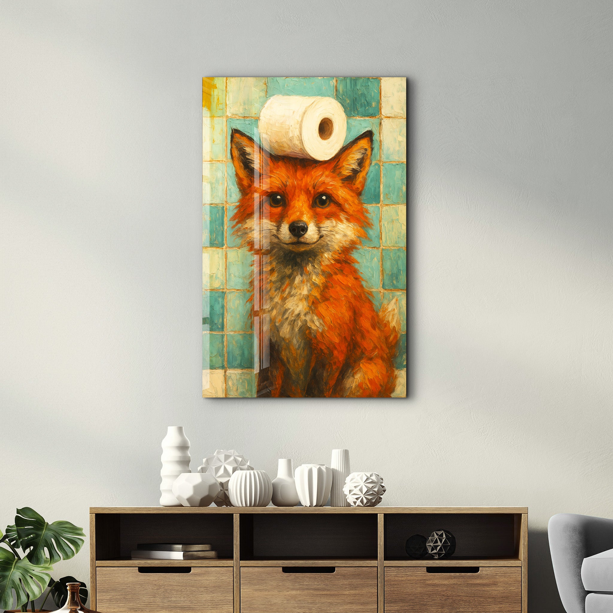 Foxy Fresh – Glass Wall Art