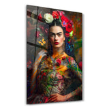 Frida’s Bloom by Mr. Pablo Costa – Glass Wall Art