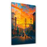 Golden Bay – Glass Wall Art by HMZ