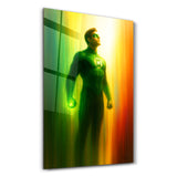 Grüner Wächter – – Glasbild