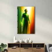 Green Guardian – Glass Wall Art by HMZ