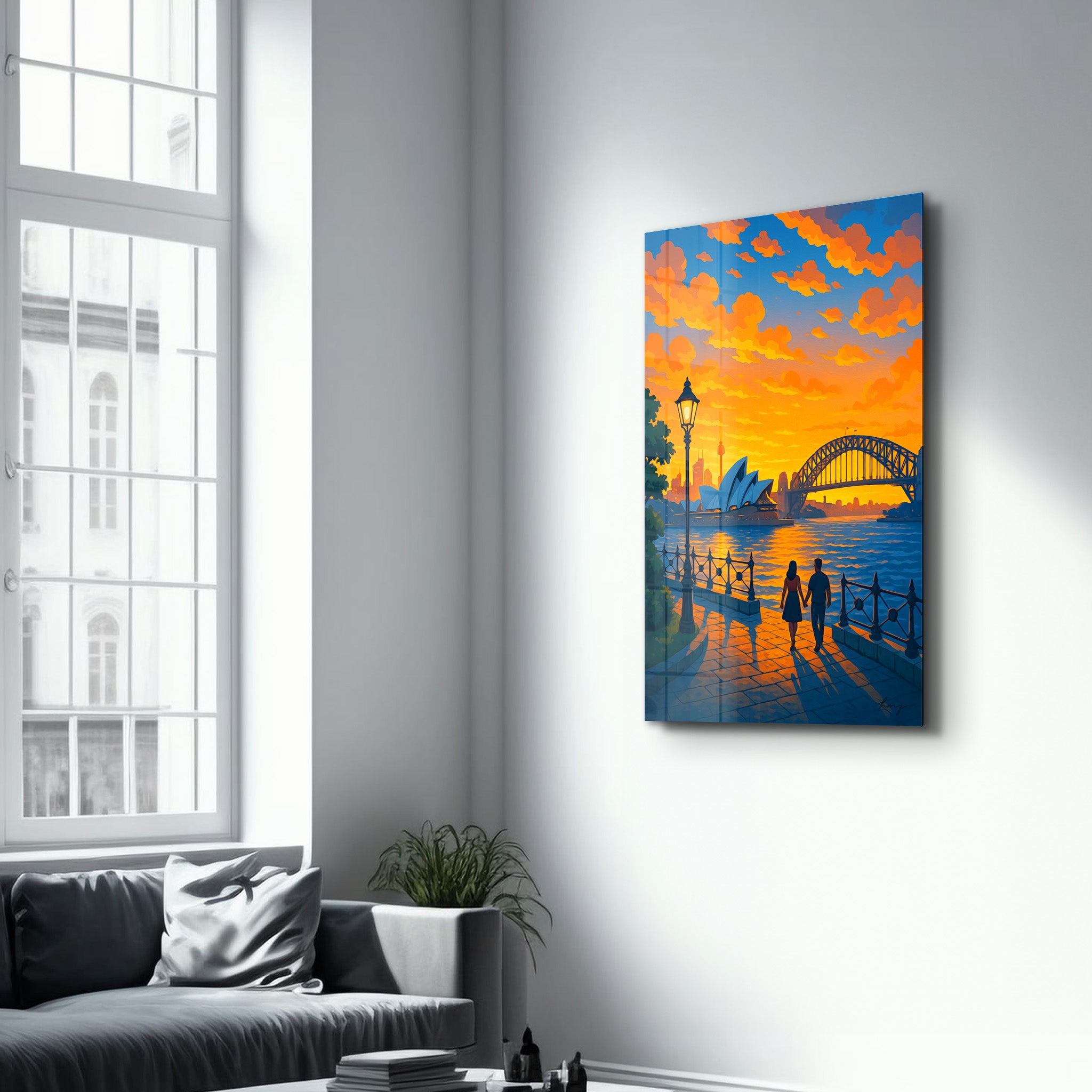 Harbour Light – Glass Wall Art by HMZ