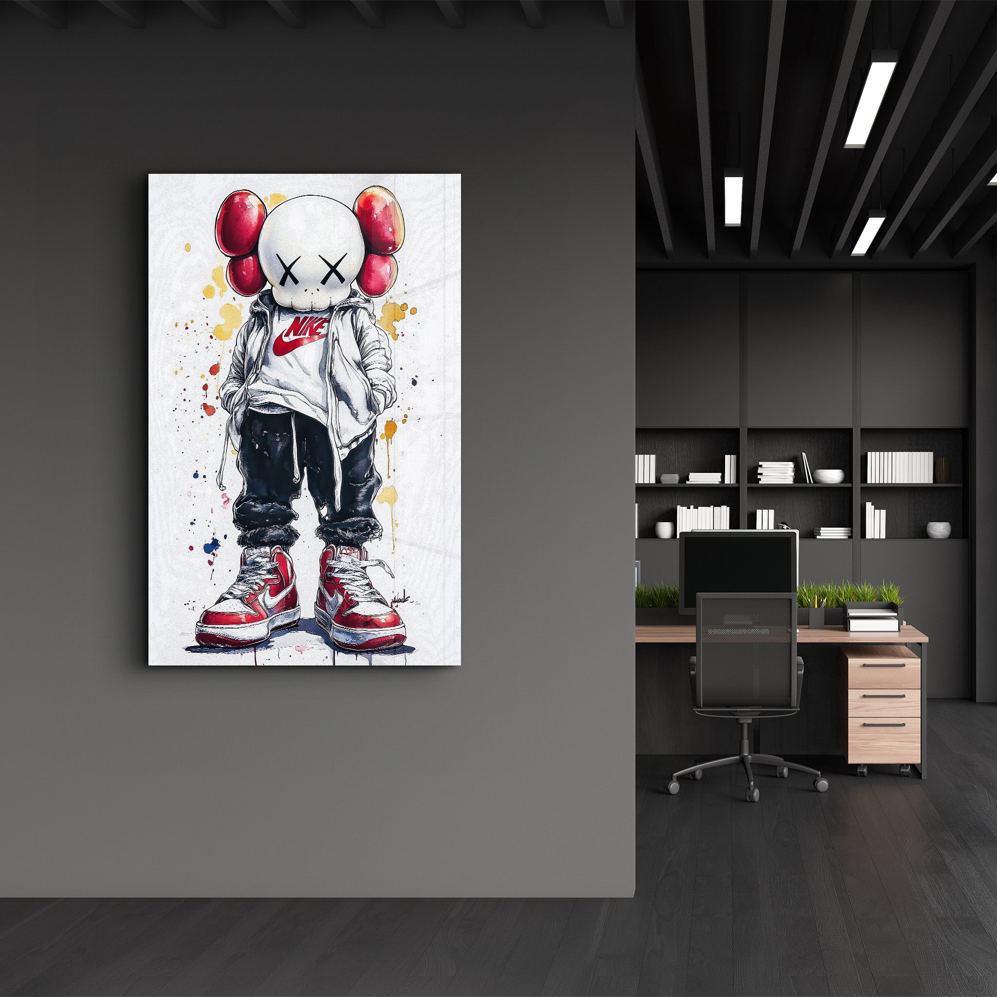 Hypebeast Companion - Glass Wall Art