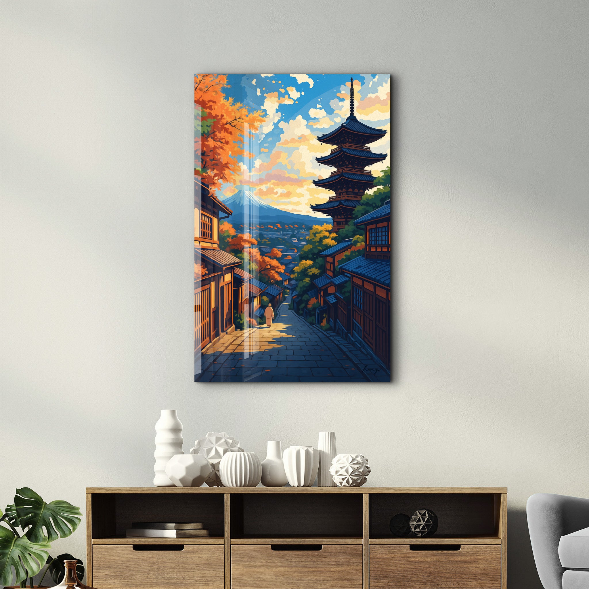 Kyoto Serenity – Glass Wall Art by HMZ