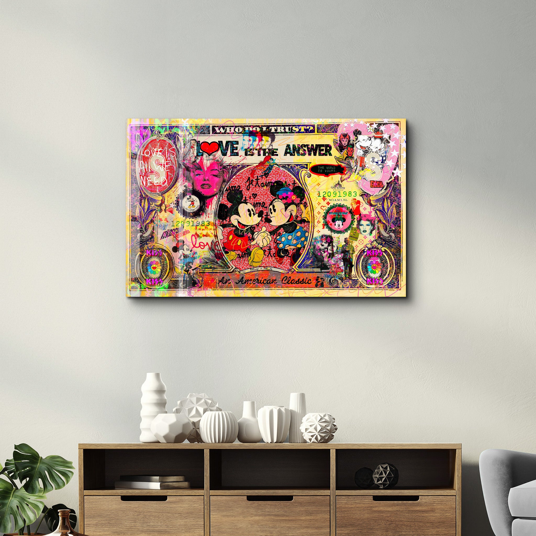 Love is the Answer by Mr. Pablo Costa – Glass Wall Art