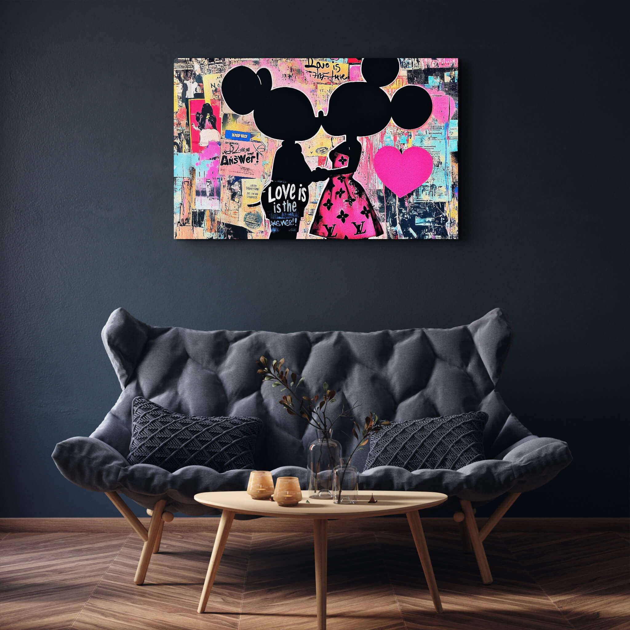 Love Is the Answer - Glass Wall Art