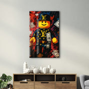 LV Block Boss - Designer Glass Wall Art