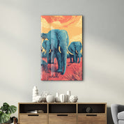 March of the Giants – Glass Wall Art