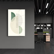 Minimal Balance Abstract Form - Glass Wall Art