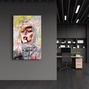 Never Give Up by Mr. Pablo Costa – Glass Wall Art