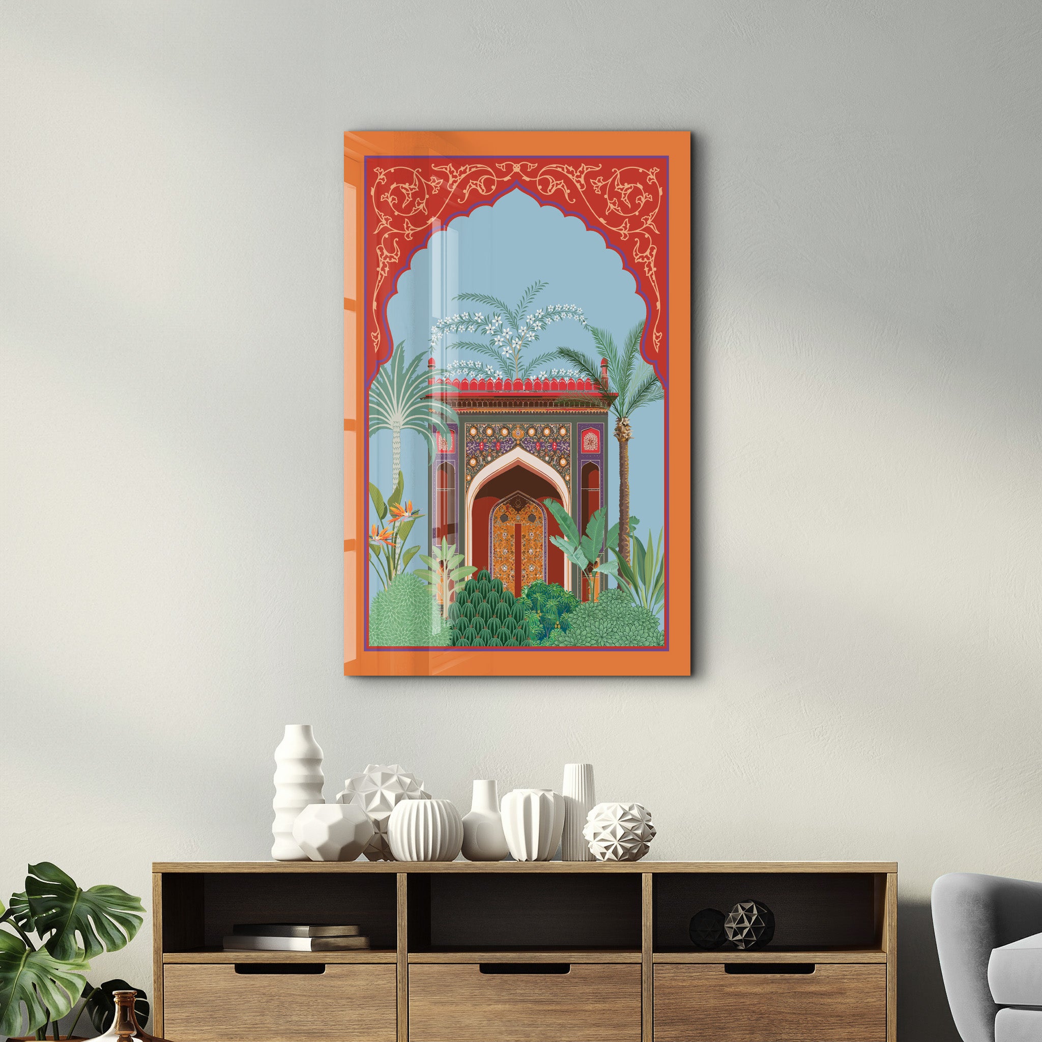 Palace Garden Serenity – Glass Wall Art