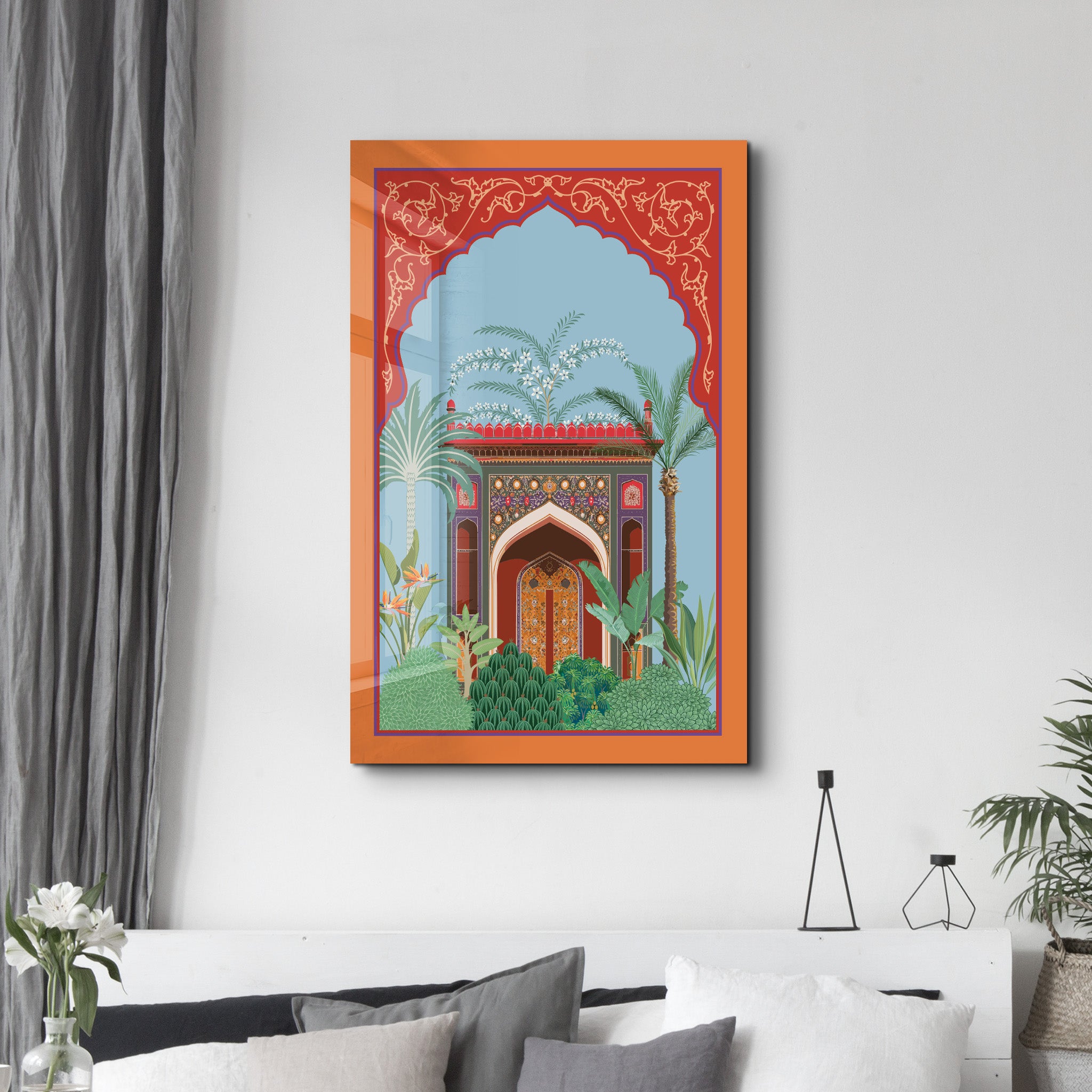 Palace Garden Serenity – Glass Wall Art