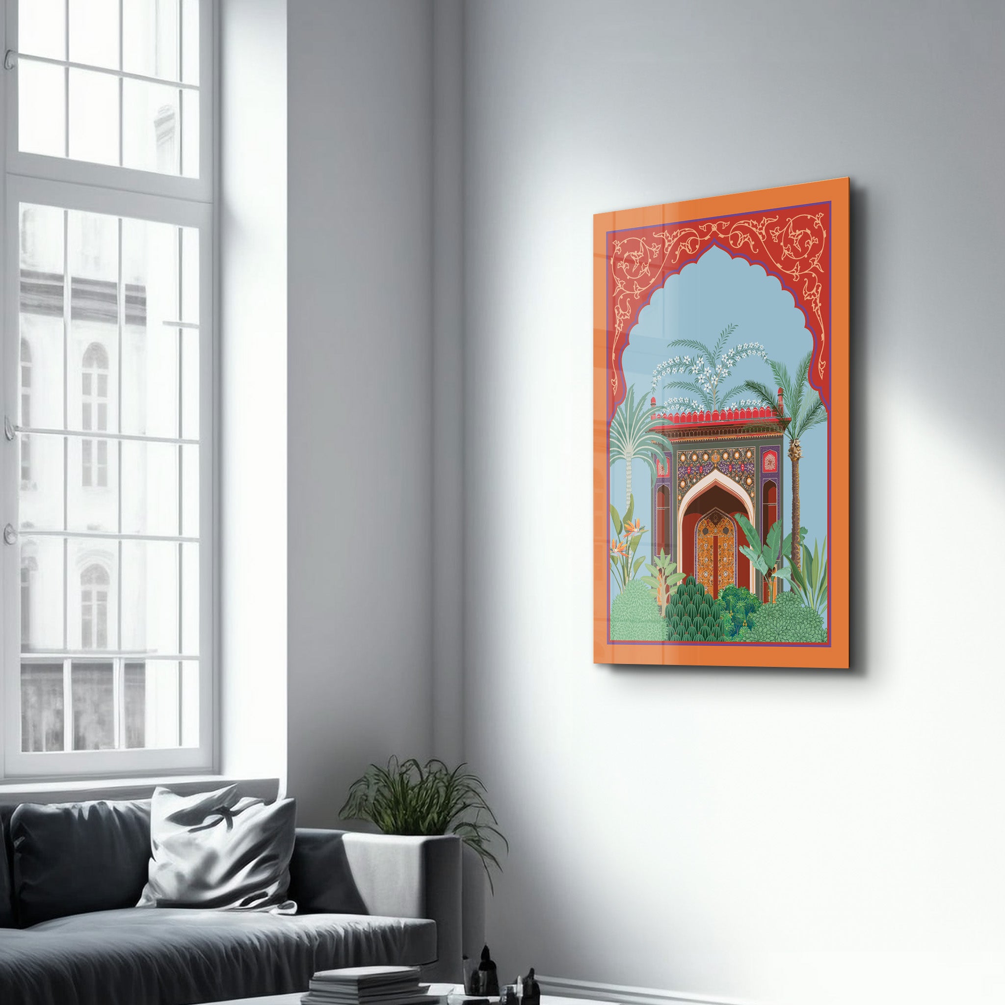 Palace Garden Serenity – Glass Wall Art