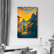 Rio Sunset – Glass Wall Art by HMZ