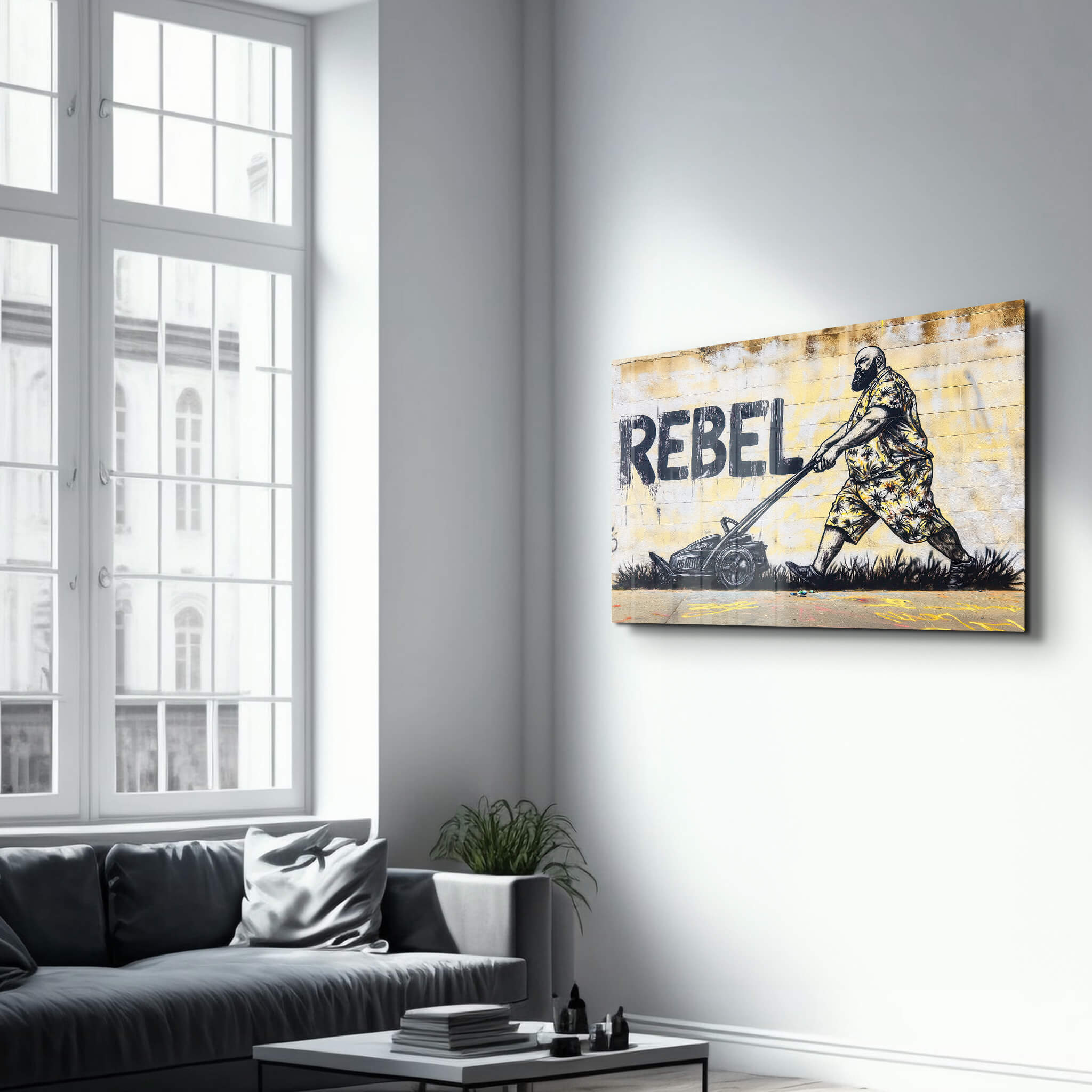 Routine Rebellion - Glass Wall Art